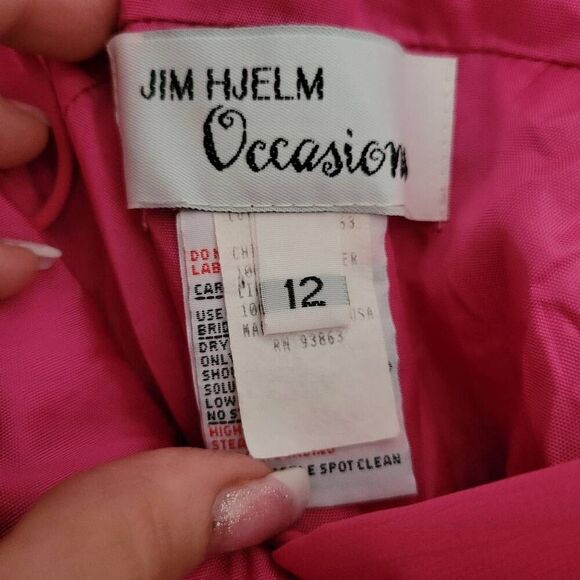 Cocktail Dress Ombre Pink to Peachy Spaghetti Strap Flowy Evening Party Dress - Picture 10 of 14